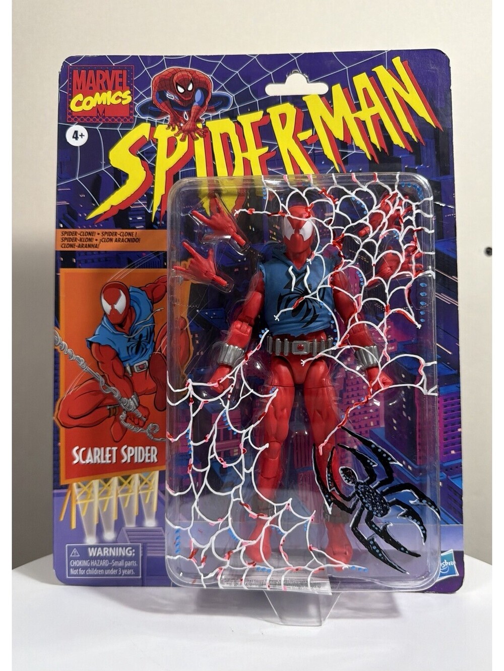 Marvel Legends Scarlet Spider Retro Card 6" Action Figure New & Sealed Hasbro